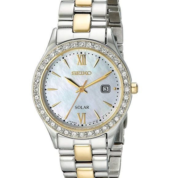 Seiko Jewelry - Seiko Two-Tone Watch Swarovski Crystals